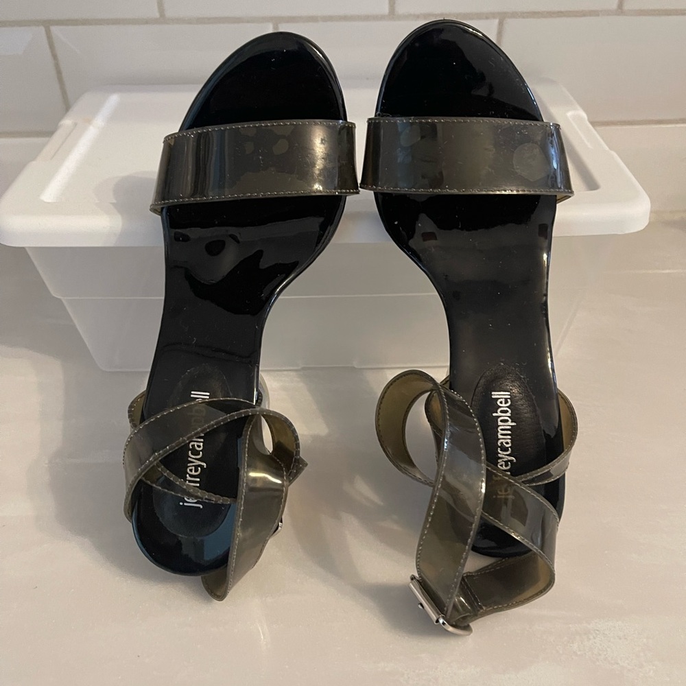 Jeffrey Campbell “Twelve” Lucite Heels in Smoke